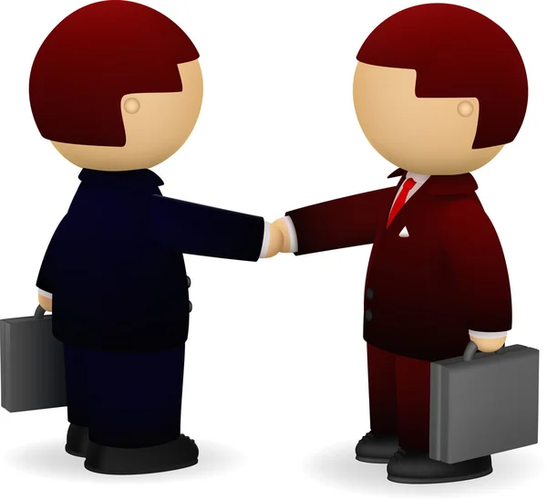 İki işadamı el sıkışıyor.