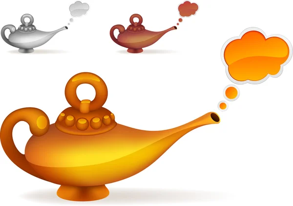 Bir bulut ile sihirli lamba seti