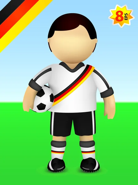 Jogador da seleção alemã de futebol —  Vetores de Stock