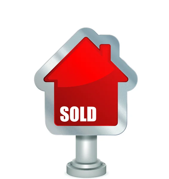 Sold house. — Stock Vector