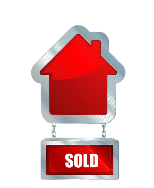 Sold house. — Stock Vector