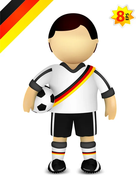 Spieler der deutschen Fußballnationalmannschaft — Stockvektor