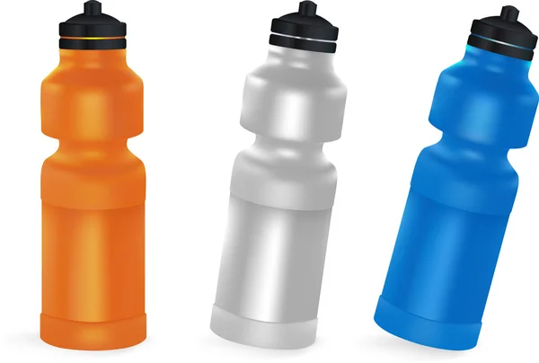 dizi boş Bisiklet plastik şişe su için.