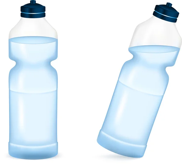 dizi boş Bisiklet plastik şişe su için.