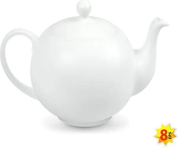 Teapot isolated — Stock Vector