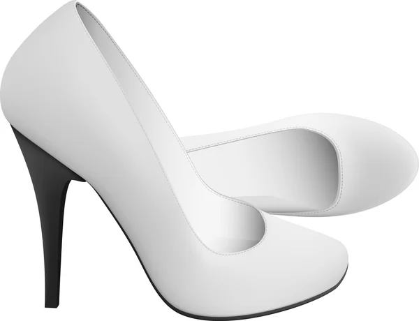 Modello di scarpe vuote con tacco alto . — Vettoriale Stock