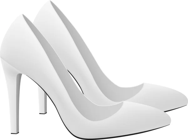 空白の靴のかかとの高いテンプレート — ストックベクタ