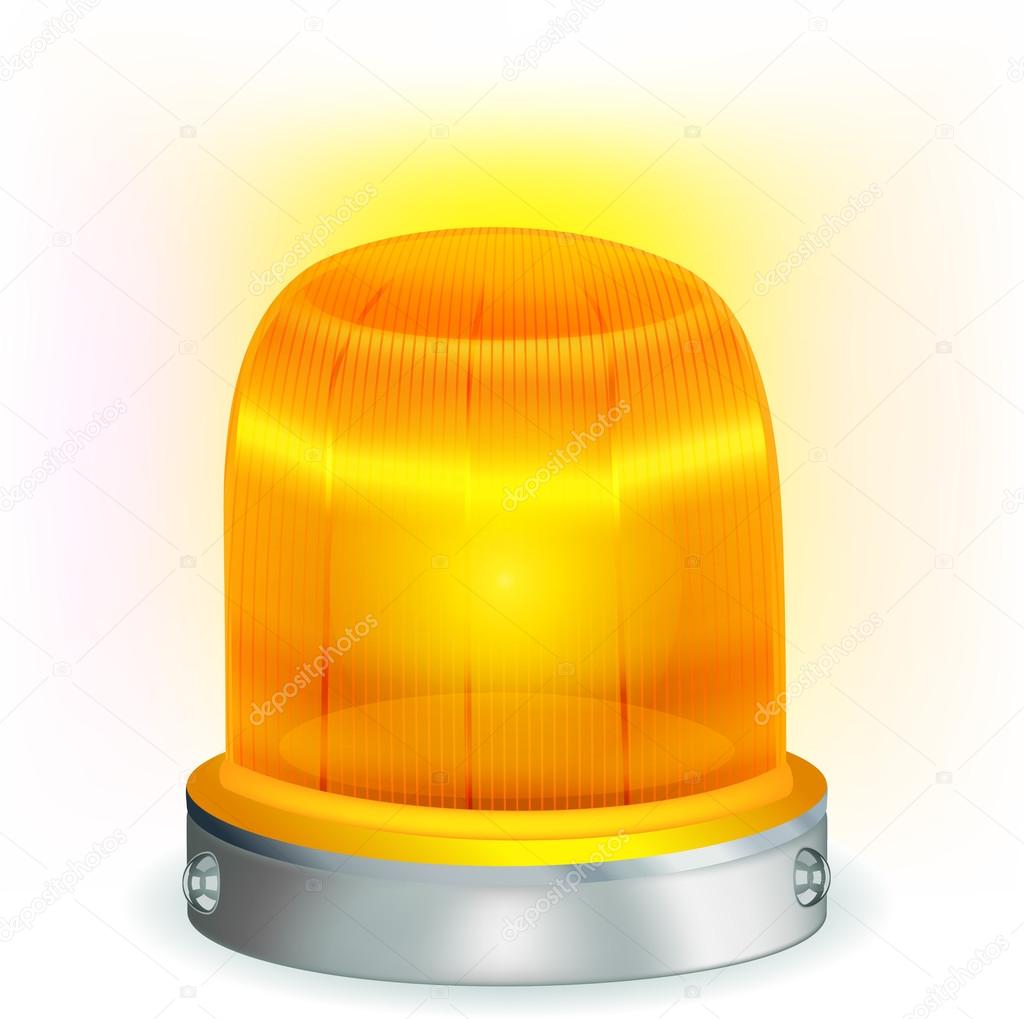 Orange flashing light. Stock Vector by ©barghest 42487239