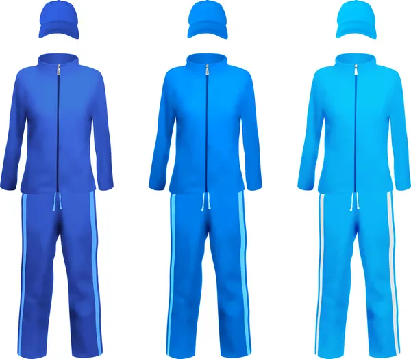 boş mavi spor takım elbise şablonu.
