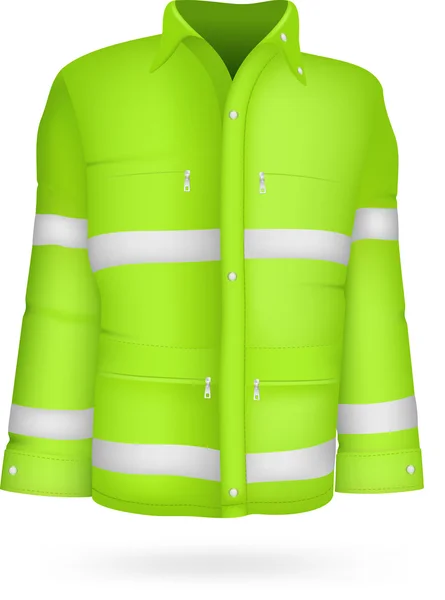 Chaqueta de seguridad — Vector de stock