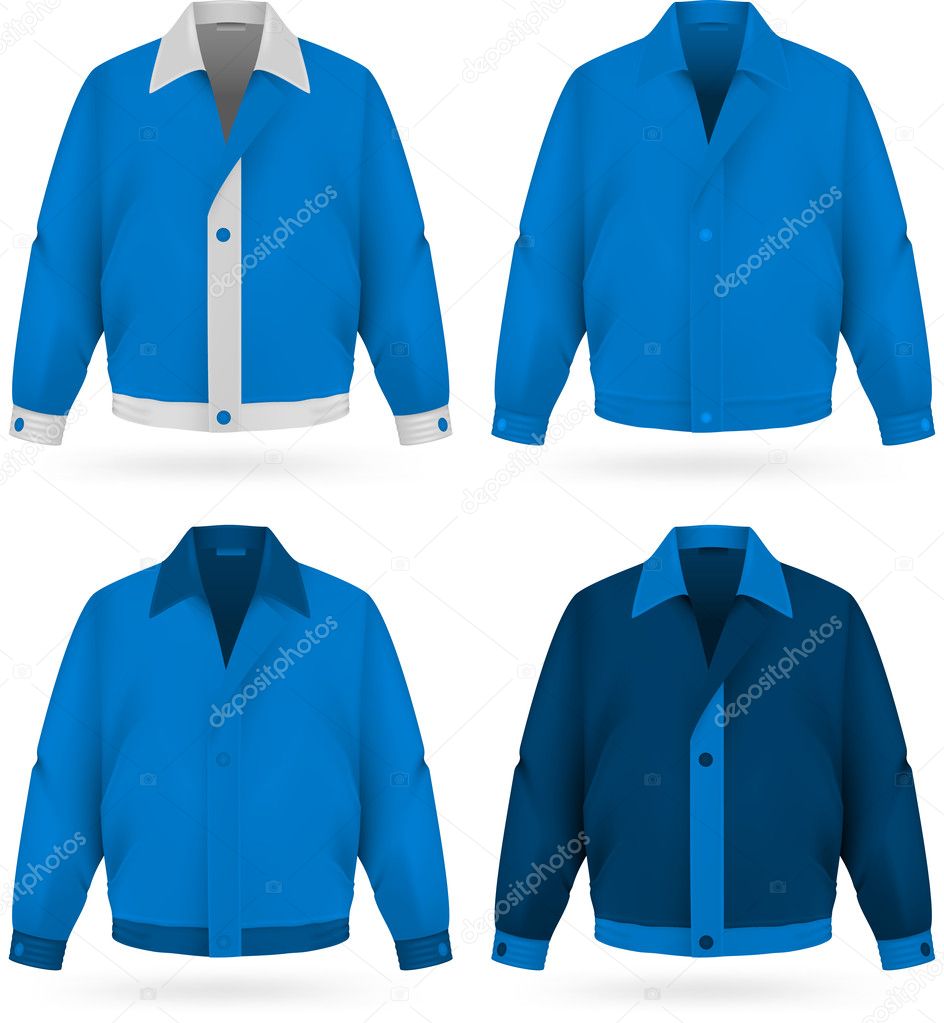 Plainblue  jacket template.