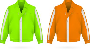Safety jacket template. clipart