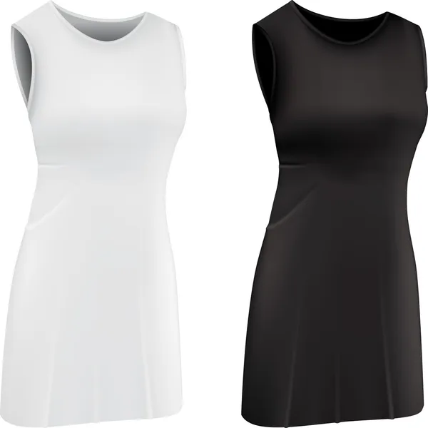 düz kadınların netball elbise şablonu.