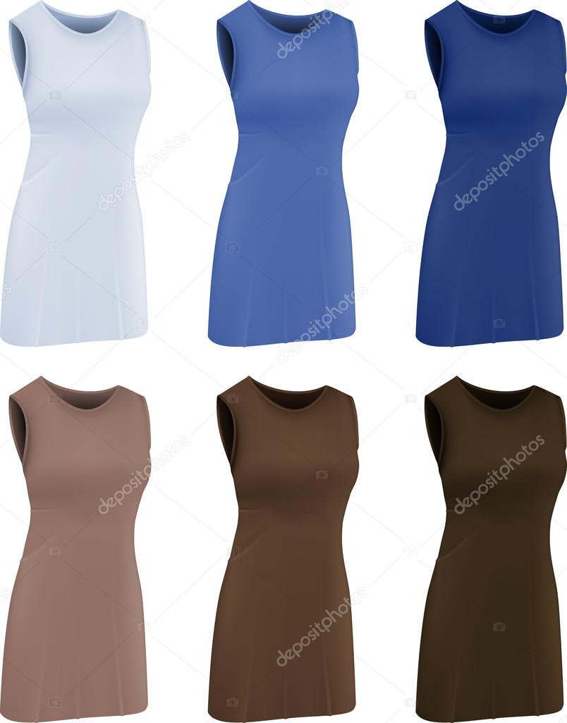 Plain Women S Netball Dress Template Stock Vector Image By C Barghest