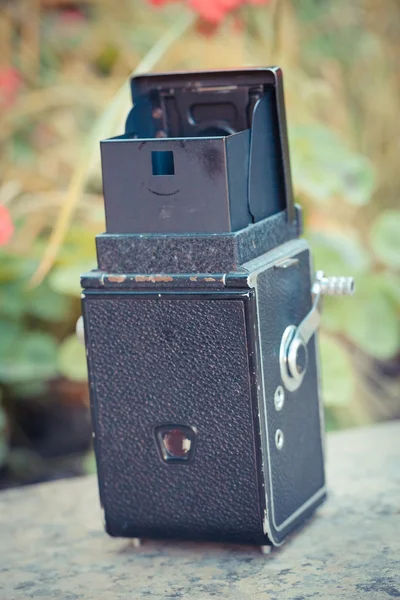 Παλιά εκλεκτής ποιότητας φωτογραφική μηχανή — Φωτογραφία Αρχείου