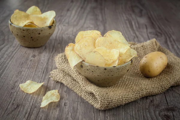 Картопляні чіпси — стокове фото