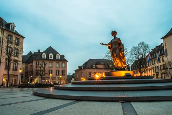 Place de clairefontaine v Lucembursku — Stock fotografie