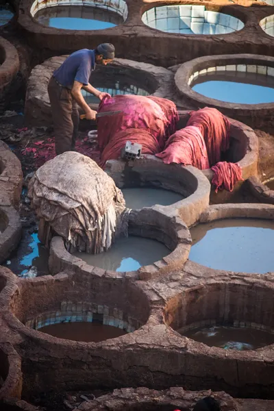 Tanques em Fes — Fotografia de Stock