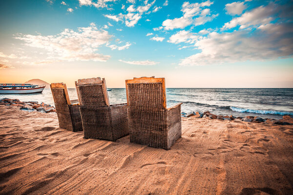 Relaxing at the Malawi lake