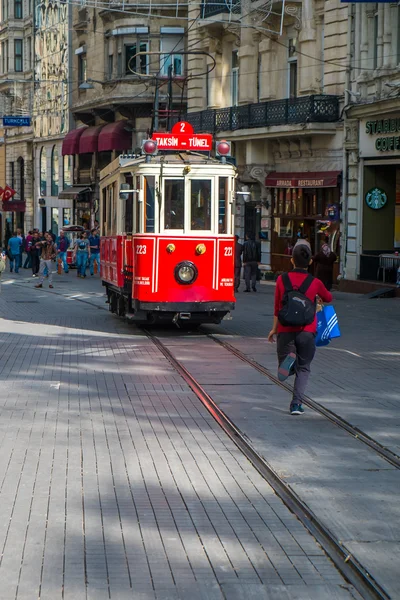 Taksim Straßenbahn, Istanbul — Stockfoto