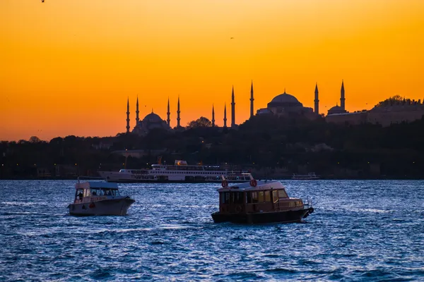 Стамбул захід сонця — стокове фото