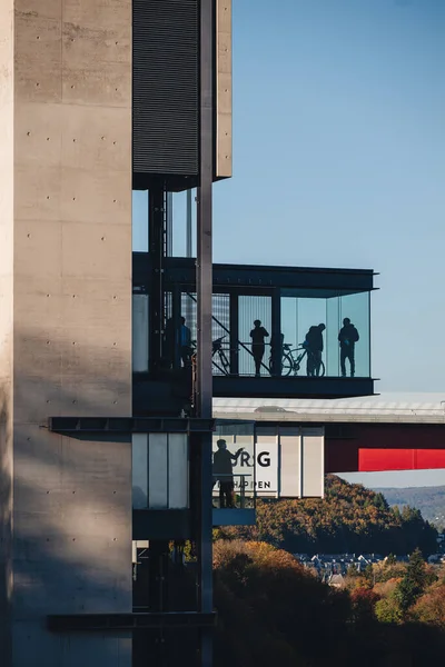 Город Люксембург Октябрь 2021 Люди Лифта — стоковое фото