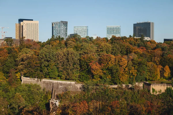 Панорамный Вид Современные Здания Районе Кирхберг Люксембург — стоковое фото
