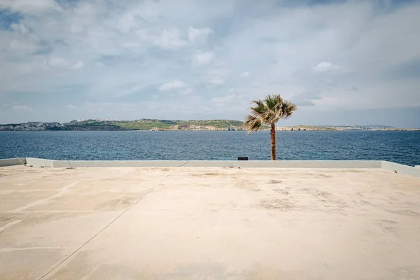 Типичная Береговая Линия Городе Бугибба Остров Мальта — стоковое фото