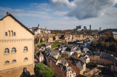 Lüksemburg / Nisan 2022: Grandük 'ün başkentinde sokak hayatı