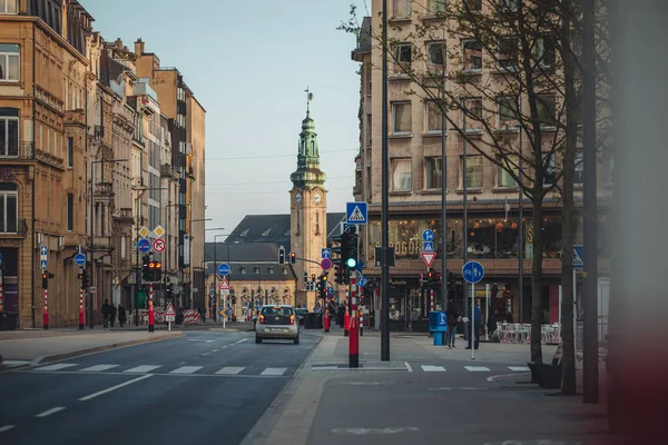 Luxembourg April 2022 Street Life Capital City — Fotografia de Stock