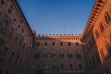 SIENA, ITALY-SEPTEMBER 2021: amazing architecture in the old city