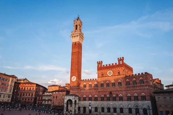 Siena Włochy Wrzesień 2021 Niesamowita Architektura Piazza Del Campo — Zdjęcie stockowe