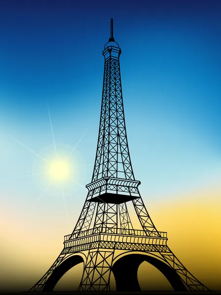 Torre Eiffel — Vector de stock