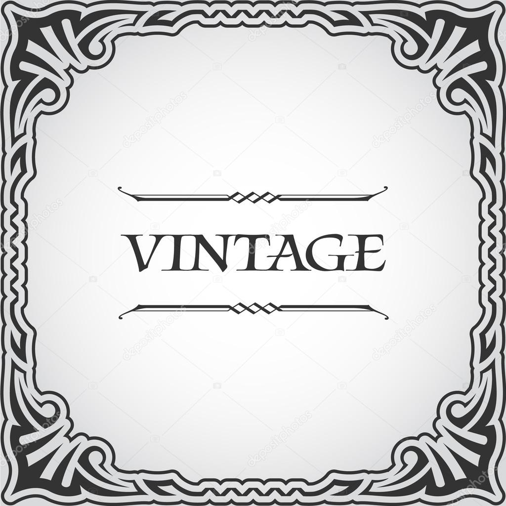 Vector Vintage frame