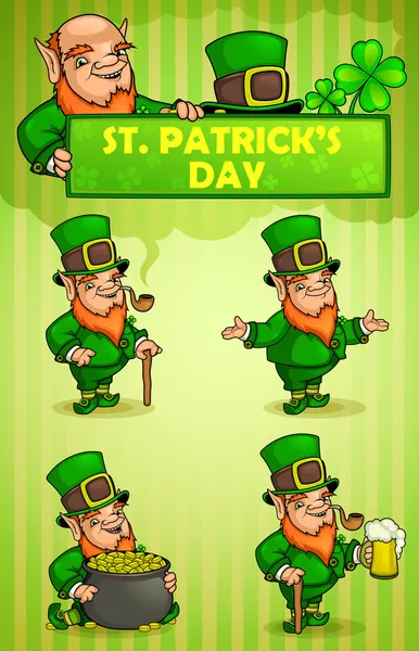 Leprechauns St. Patrick's Day — Wektor stockowy