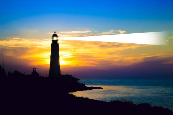 Faro al atardecer — Foto de Stock