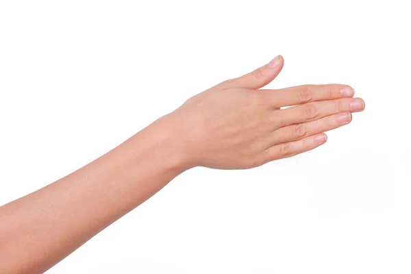 Vrouw hand — Stockfoto