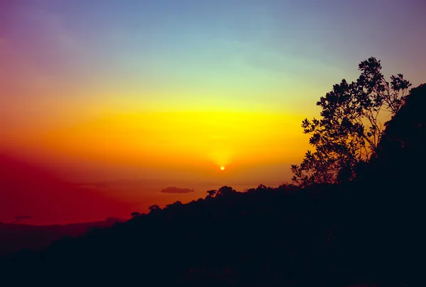 Tropischer Sonnenuntergang — Stockfoto