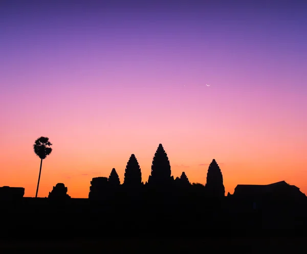 Silhouette of Angkor Wat — Stock Photo, Image