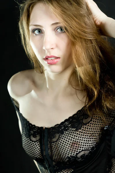 Young woman in sexy lingerie — Stock Photo, Image