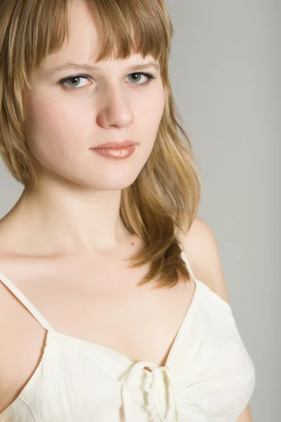 Young woman in a suit — Stock Photo, Image