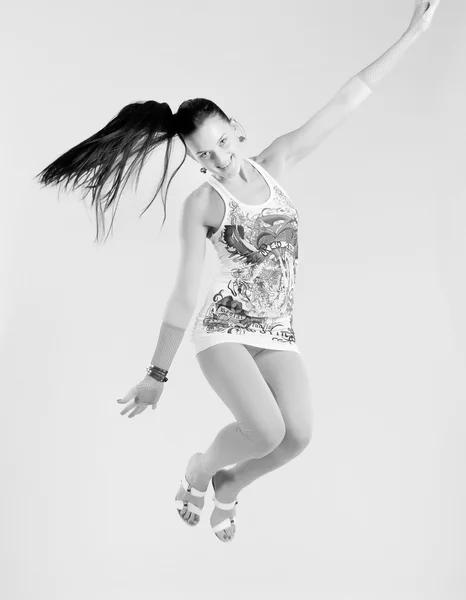 Bilder springendes Mädchen — Stockfoto