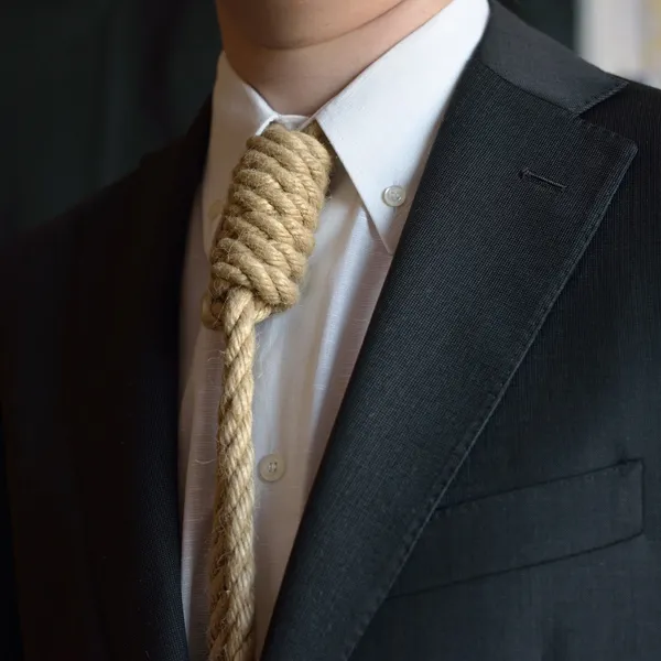 Portrét muže s kravatou smyčka — Stock fotografie
