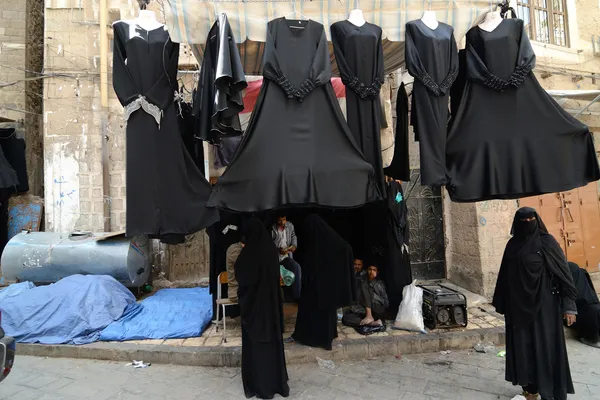 Jemen, ulica rynek — Zdjęcie stockowe