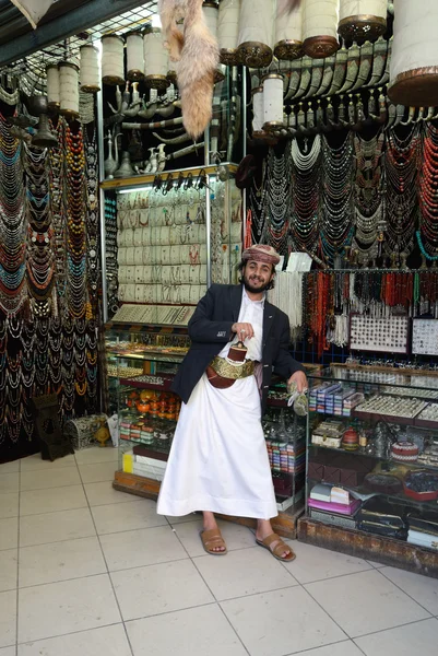 Jewellery shop in Yemen — Stock Photo, Image