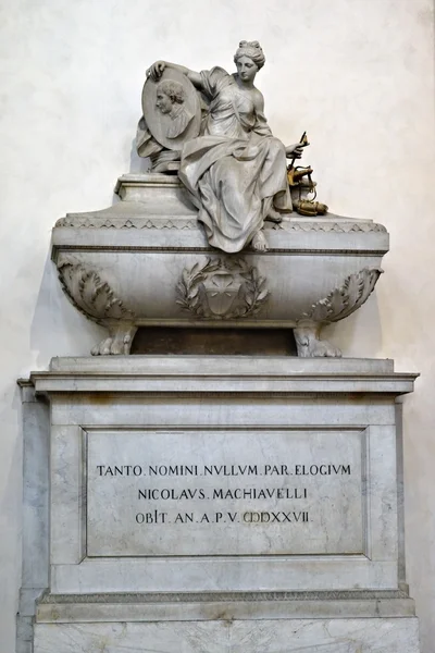 Tomb of Niccolo Machiavelli — Stock Photo, Image