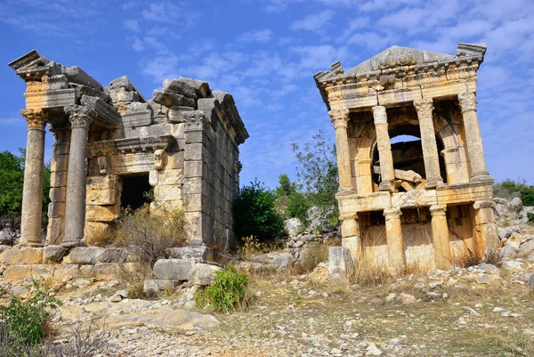 罗马城市 imbriogon 的废墟 — 图库照片