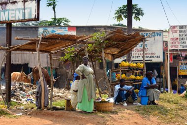 Kampala slum, Uganda clipart