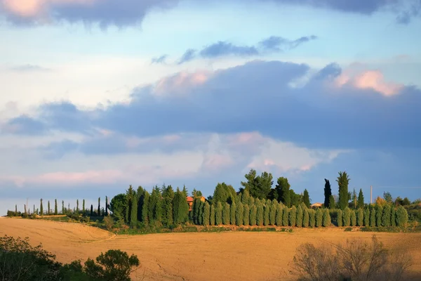 Paisagem toscana rural idílica — Fotografia de Stock
