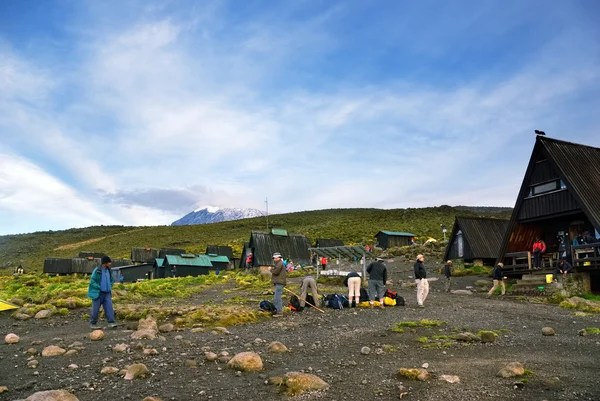 Horombo cabanas, Kilimanjaro — Fotografia de Stock